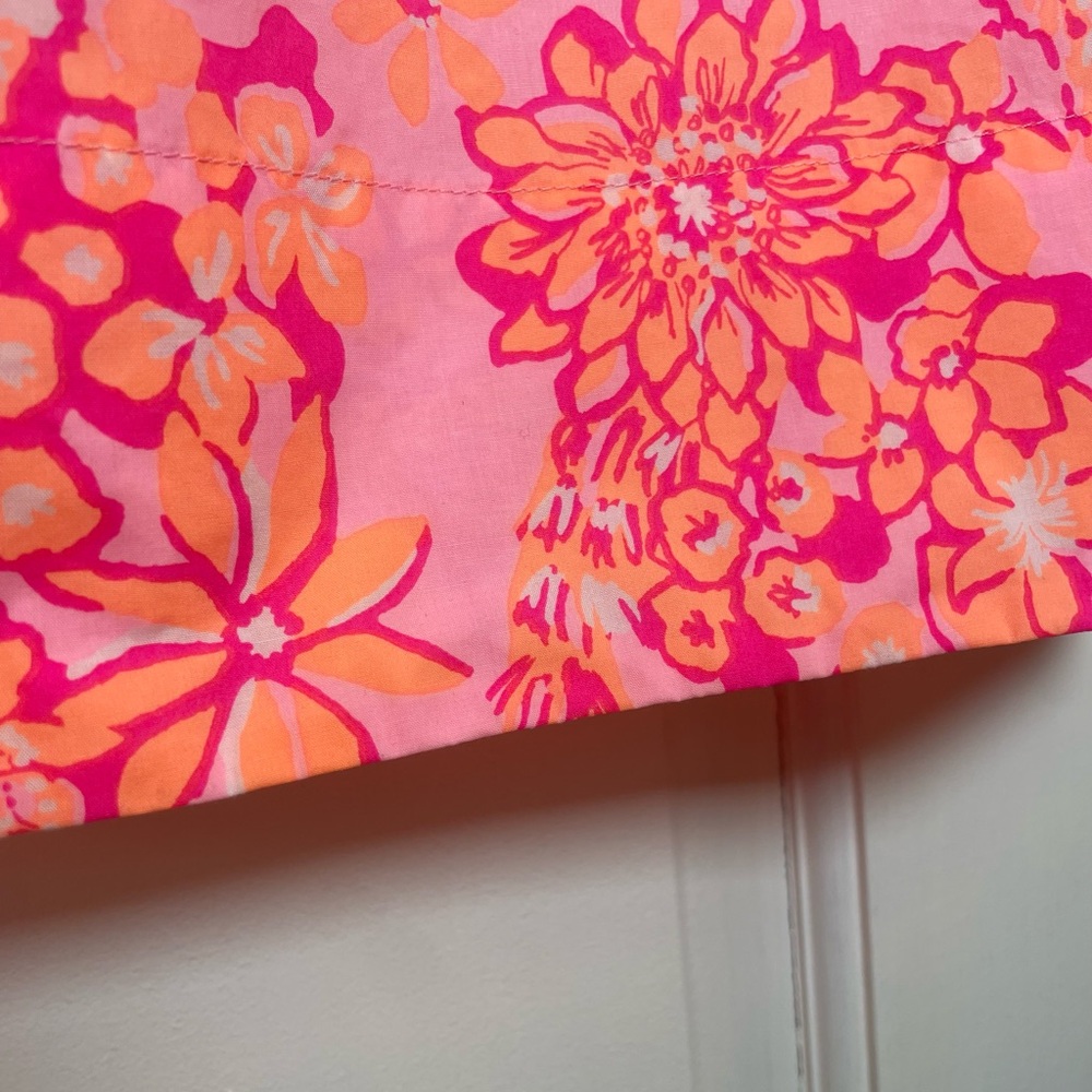 Lilly Pulitzer Barbara Blouse In Mandevilla Baby Days Bloom - Picture 9 of 10